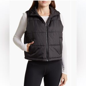 New - Z by Zella Crop Puffer Vest